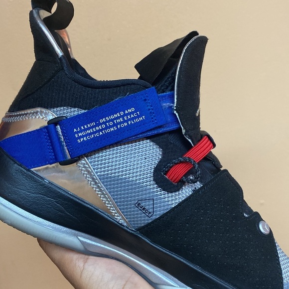 Nike Air Jordan XXXIII 33 All-Star Metallic Silver Black Charlotte AQ8830-005 - Picture 16 of 17